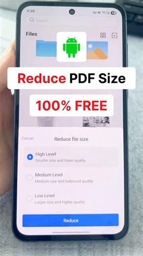 How to Compress PDF on Android Fast & Free ( Reduce File Size )