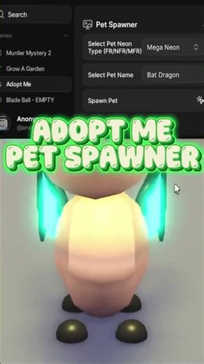 🧠 DARK SPAWNER 🧠 INSANE Adopt Me Script Pet Spawner GUI