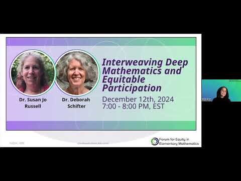 Interweaving Deep Mathematics and Equitable Participation