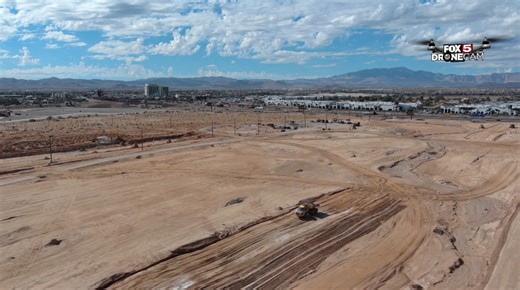 Brightline West train station construction moving forward in Las Vegas