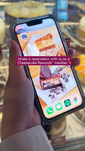 Make a reservation with us as a Cheesecake Rewards™ member. ✨ | The Cheesecake Factory