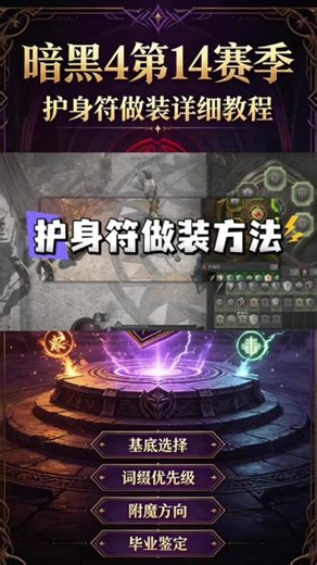 暗黑4第14赛季魔盒做装 护身符制作全攻略速刷护符的方法介绍 暗黑4第14赛季魔盒装备制作、护身符打造的详细教程，还有速刷技巧分享～ #暗黑4 #暗黑破坏神 #暗黑 #暗黑破坏神4 #暗黑4攻略