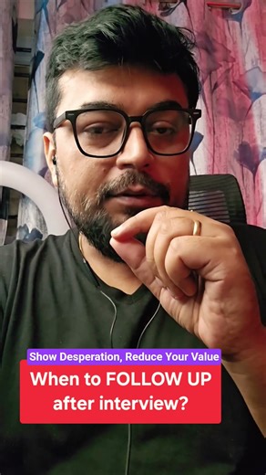 When to follow-up after the INTERVIEW? | Solved! #shorts