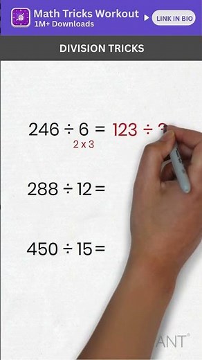 Math Tricks - Division Tricks - Simplification Tricks - Mental Math Tricks - Easy Math Tricks