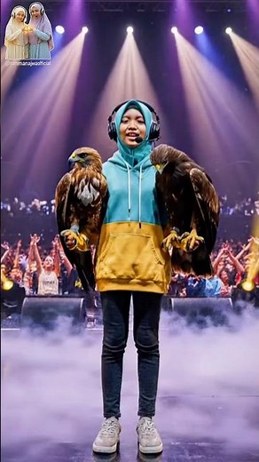 Everyone Went Silent… Ya Sayyidi with a Javan Hawk-Eagle 😱🦅✨ #yasayyidi #gottalent #feedshorts