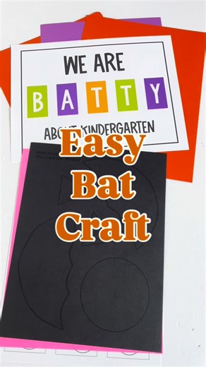 DOLLAR DEAL TODAY ONLY Comment BAT and I’ll send you the link to this bat craft! Comes with no prep bulletin board sign and lettering too! | That Kinder Mama