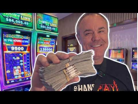 First Time EVER on High Limit Spooky Link..... Max Bets Felt DANGEROUS!