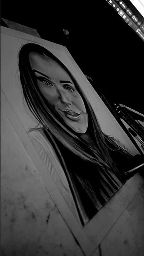 Megan Rain adult star sketch in progress #art #sketch #ytshorts #trending #viral #portrait #italy