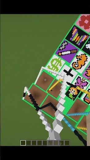 Satisfying pixel art in minecraft (Cup cake ) #shorts #gaming #minecraft