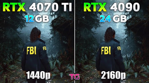 RTX 4070 Ti 1440p vs RTX 4090 4K - Test in 10 games