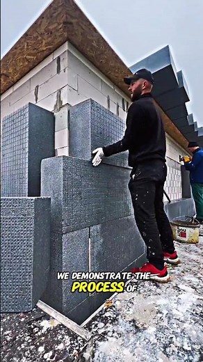 Efficient Wall Insulation Installation Using EPS Graphite Panels | Educational Construction Video🇺🇸