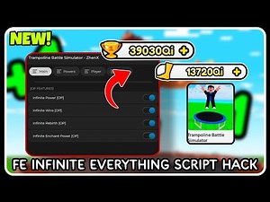 [ FE ] Infinite Everything Script Hack - ROBLOX SCRIPTS - Infinite Power, Infinite Rebirth