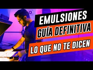 Tipos de Emulsiones para Serigrafía ¿Cuál usar? 🤔