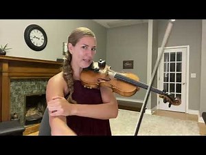 Beginner bowing on the GDAE open strings on the violin