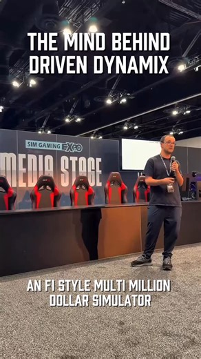 Driven DynamiX on Instagram: "Here’s a quick snippet from Alex’s talk @simgamingexpo . The coding wizard behind DDX makes sure the simulator reacts instantly with the game, so you feel every turn, bump, and slide with no delay. Available for purchase through @driven_dynamix and @podium1racing #drivendynamix"