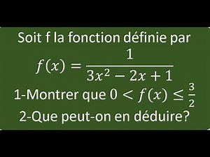 Encadrement de fonction/Fonction bornée