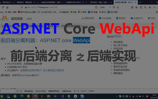 【合集】ASP.NET Core WebApi：前后端分离：后端实现，持续更新中……