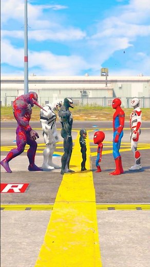 RANDOM MCU ALL VENOM VS RANDOM MCU ALL SPIDER-MAN TEAM BATTLE #169 #shorts