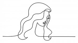 Abstract Face One Line Drawing Portrait Stock Footage Video (100% Royalty-free) 1073931164 | Shutterstock