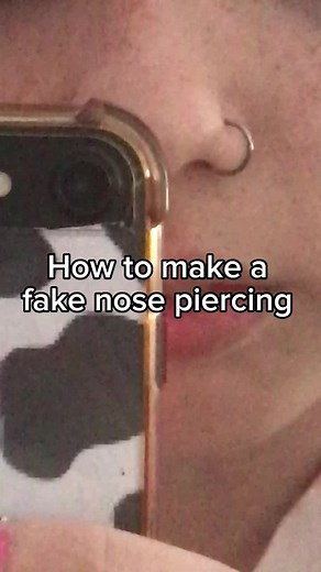 How to Make a Fake Nose Piercing at Home