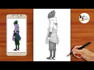 How to draw Sasuke Uchiha Full Body || Easy Naruto Drawing Step By Step || Drawing Toturiol