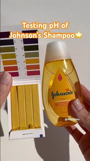 Revealing the pH of Johnson's Baby Shampoo 👶 Is it Truly Mild? #shorts #baby #skincare