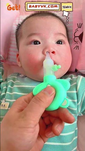 How To Clean Baby Nose Safely? Baby Nasal Aspirator Helps! #babycare