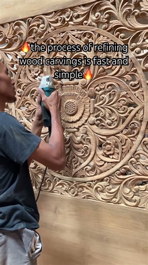 The process of smoothing wood carving is quick and simple. The results are neater and smoother