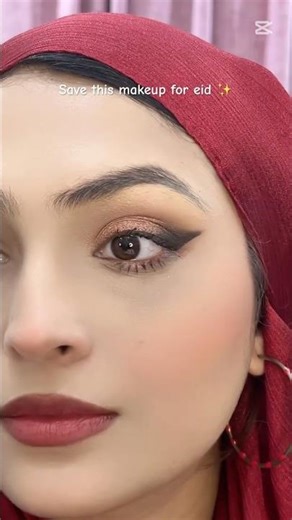 Makeup tutorial for eid ✨ #softglamlook #makeupforbeginners #makeuptutorial