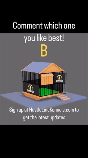 Introducing our innovative indoor-outdoor dog kennel!  Perfect for your furry friend’s comfort and safety or for puppy play areas. These are concepts so tell us which one you like best and how we can make it better. As always, we appreciate your support. Please follow, like, save, share, and sign up at hustlelinekennels.com for exclusive updates!  #HustleLineKennels #DogKennelInnovation | HustleLine Kennels | Facebook