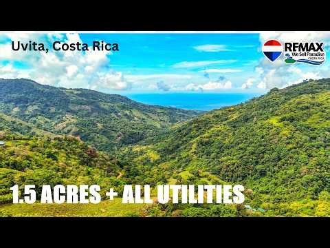 Uvita Mountain Sanctuary, $279,000 | 1.5 Acre Ocean & Jungle View Lot (Build‑Ready & Private) 🐒