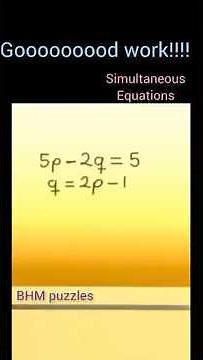 How to solve simultaneous equations using substitution method