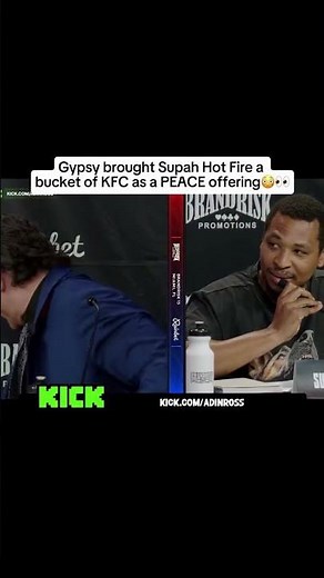 Gypsy Crusader Brought Supa Hot Fire Food During The Conference💀😭 #adinross #lol #ishowspeed #clips