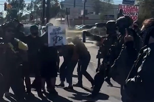 Federal Agents Pepper Spray Protesters During Tucson Taco Shop Raid