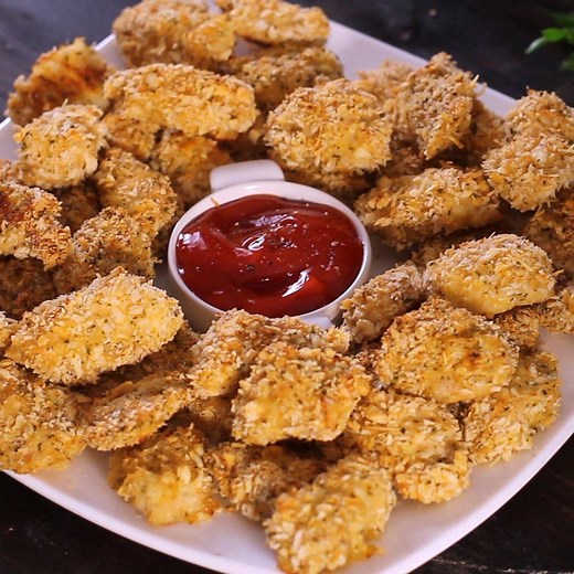29K views · 595 reactions | These irresistible Parmesan Chicken Bites are an amazing way of preparing chicken, without needing to deep fry. Full recipe: https://bit.ly/2VVLYUX | Home Cooking Adventure | Facebook