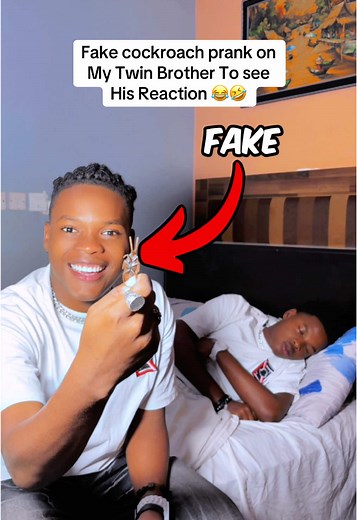 Prank Wars: Fake Cockroach Reaction by Twin Brothers