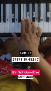 1.1M views · 14K reactions | It's Not Goodbye - Laura Pausini (Easy Piano Tutorial) #pianotutorial #easypiano #pianolesson #pianocover | Waves Piano | Facebook