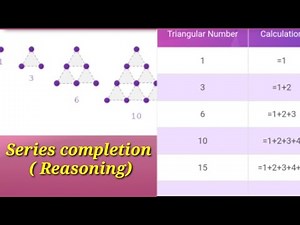 Reasoning- series completion ( number series) triangular pattern series| Onlineclassesbypriya