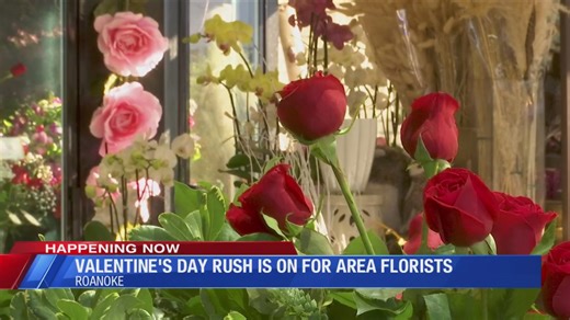 The Valentine's Day rush is on for local florists