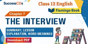 The Interview Summary, Explanation, Word meanings Class 12