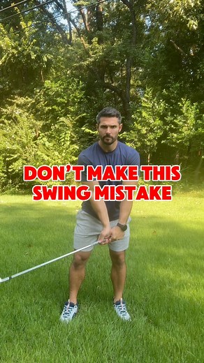 ❌ Swing Fault: Spinning your hips too early. ✅ Fix: Start your backswing with a true shoulder turn. Most golfers rotate their hips and shoulders together because they lack separation—the ability to move your shoulders independently of your hips. Without it, you lose power and consistency. Here’s a simple drill: Wrap a mini-band around your knees to lock in your hips and core. From golf posture, rotate ONLY your shoulders. This isolates the movement and teaches your body how to create separation.