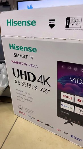 Unboxing Hisense 43” A6 Series UHD 4k Tv for our customer #hisensetv #hisensea6 #hisensekenya #hisense #digitalcityelectronics #electronics #vidaaos #fyp #kenyantiktok #ghanatiktok #nigeriantiktok #tanzaniatiktok #ugandatiktok #africantiktok #worldcup #tvshopping #tvreview #tvunboxing