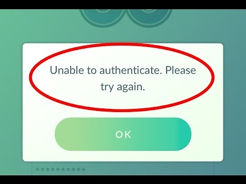 How to fix Unable to authenticate.Please try again|Pokemon go