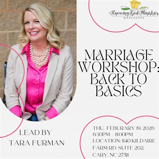 Tara Furman | THIS WEEK! We are so excited for our Marriage workshop being held his week on Thursday 6:30-8pm. Tara will be walking us through how to... | Instagram