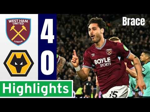 West Ham vs Wolves 4-0 Highlights & All Goals - Premier League 2025/26