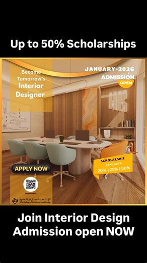 Effat College of Arch. & Des. on Instagram: "Ready to Transform Your World? 🛋️ At Effat University, we believe that every space has a story—and you could be the one to tell it! 🎨✨ If you have a knack for turning the ordinary into the extraordinary, our Interior Design program is calling your name! Join us for the Spring 2026 intake and unleash your creativity to design spaces that inspire and excite! 💥🌟 👉 Click to join our WhatsApp group and connect with fellow future visionaries who are re