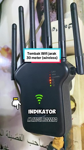 Cara Setting Wifi Repeater 6 Antena untuk 30 Meter