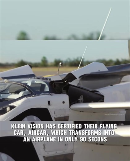 The Future Is Here: Flying Car Cleared for Takeoff! kleinvision_official AirCar - the world’s first certified flying car is about to hit the market! This Slovak-made marvel transforms from a car into an airplane in just 90 seconds, flies at over 8200 ft, and cruises at 190 km/h. Powered by a BMW engine, it uses regular fuel and is both street- and sky-legal. After successful test flights, including a route between Nitra and Bratislava, the AirCar is officially set for release in early 2026. Pric
