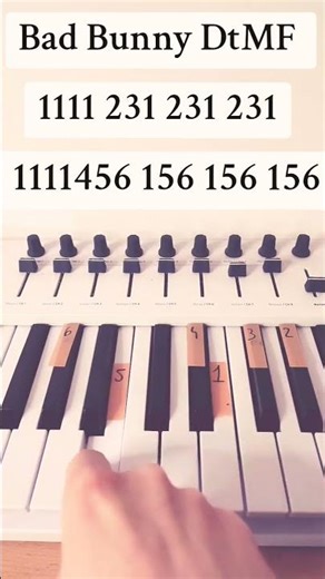 DtMF - Bad Bunny - PIANO FOR BEGINNERS