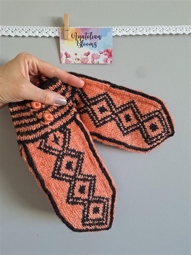 Hand-knitted Socks, Handmade Home Slippers, Traditional Turkish Patik Gift - Etsy